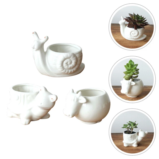 3 stücke Home Blumentöpfe Kreative Keramik Tier Pflanze Container Blumentopf