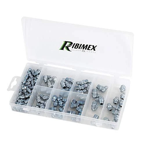 Ribimex PRGOU110GRA Lot de 110 graisseurs blancs et gris