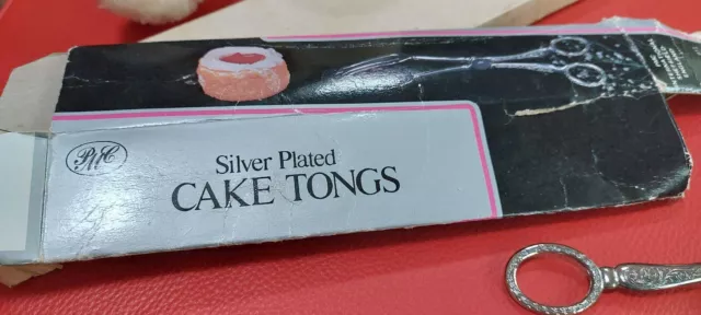 Silver Plated Cake Tongs