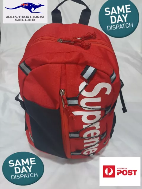 Supreme ss17 online backpack red