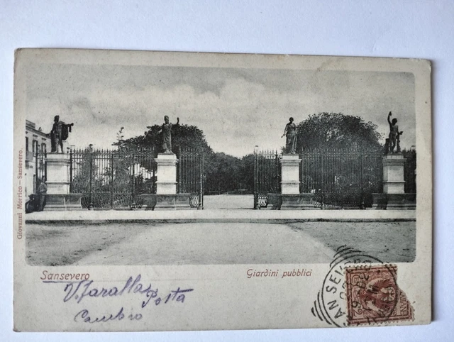SANSEVERO Foggia - Giardini Pubblici fp v.ta 1902