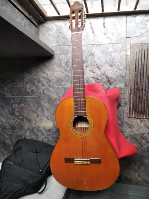 Preciosa Guitarra Española En Madera De Palosanto Con Defecto 2