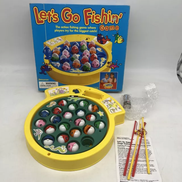 LETS GO FISHIN Game by Pressman - The Original Fast-Action Fishing