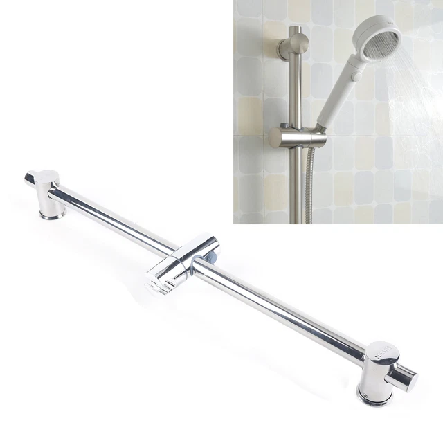 EDELSTAHL VERSTELLBAR DUSCHSTANGE Wandhalterung Brausekopfhalter ...