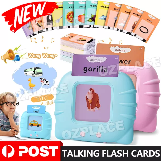 Talking Baby Flash Cards 224 Words Kids Educational Toys Toddlers Learning Cards