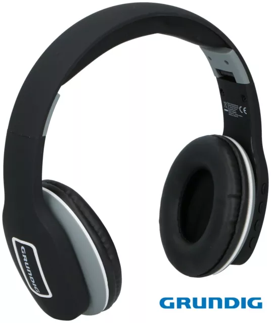 GRUNDIG Bluetooth Kopfhörer schwarz Headphones kabellos Bügelkopfhörer Audio