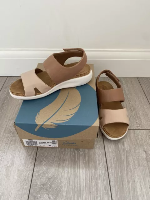 CLARKS UN BALI Sling Rose Combination Sandals UK Size 4 New Imperfect 25.00 PicClick UK