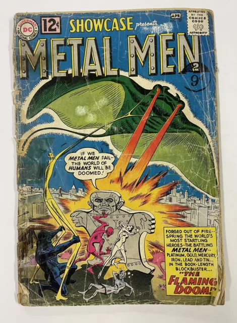 Showcase #37. April 1962. Dc. Pr. 1St Appearance Of The Metal Men!