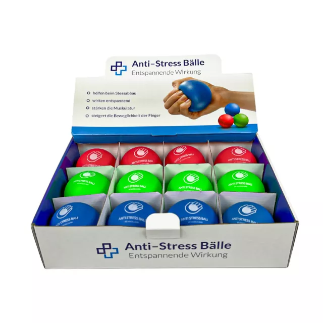 Antistressball 12er Display Anti Stressball Stressbälle Knetball Wutball Ball