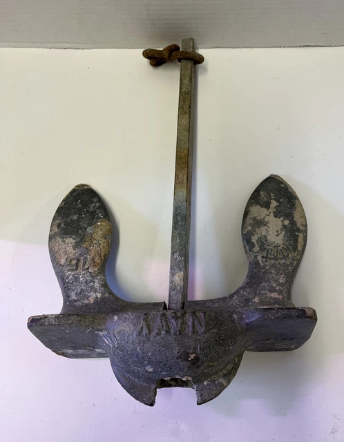 Vintage Anchor  Wilcox Crittenden 15 Pound  Navy