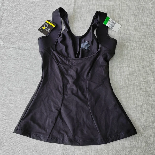 MAIDENFORM TORSETTE SHAPEWEAR Size L Wear Your Own Bra Black FL1866 Top