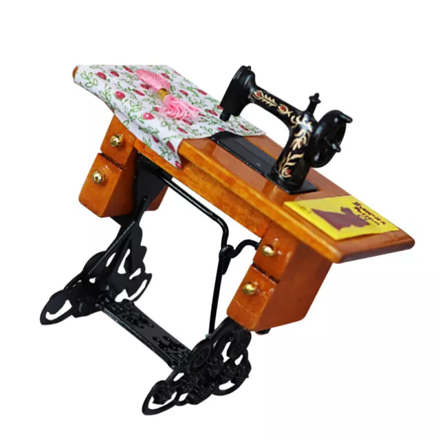 Baby Doll Toys Micro Landscaping Decor Dollhouse Sewing Machine Furniture