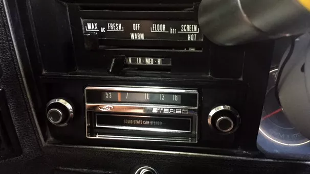 Ford Xa Xb Gt Gs Falcon Fairmont Landau 8 Track Radio Player - Dummy Face