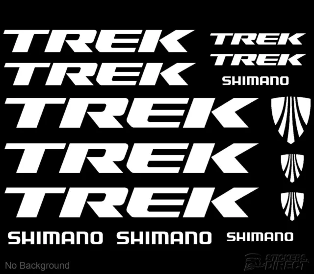 Trek Decals Set of 14 Cycling Bike MTB Stickers Outdoor Grade Vinyl Any Colour 2