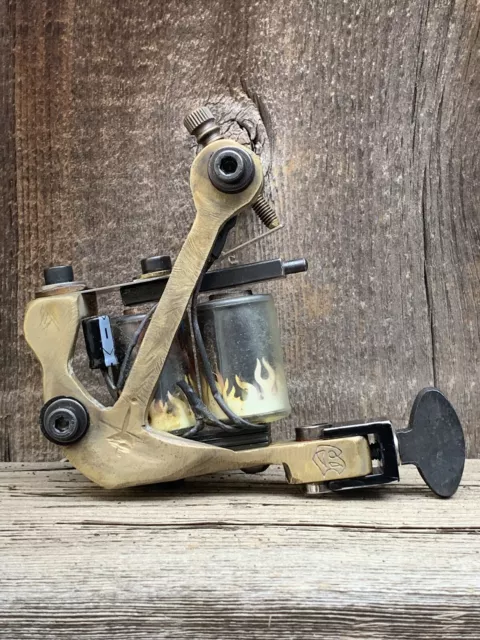 Vintage custom Brass Anchor ITS Iron workhorse tattoo machine not National