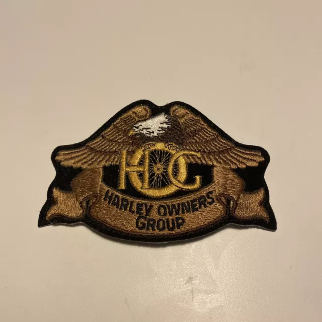 "Large" Vintage Harley Davidson Owners Group Hog Eagle  4 Claw Back Patch