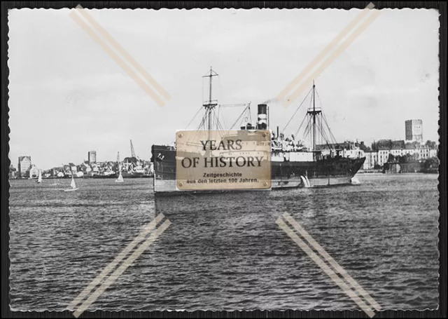 Foto Frachter im Rostocker Hafen Rostock Mecklenburg-Vorpommern DDR