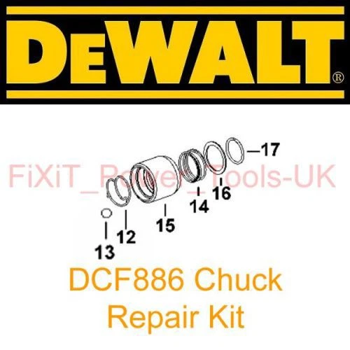 DEWALT DCF886 DCF885 DCF836 DCF815 Impact Driver bit holder Chuck