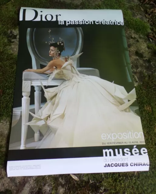 DIOR - EXPOSITION MUSEE JACQUES CHIRAC 2010 AFFICHE POSTER 40 x 60 CM - NEUF