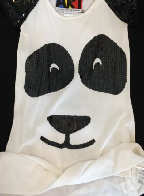 ART Panda Dress Jc De Castelbajac Knit 44 Sequin