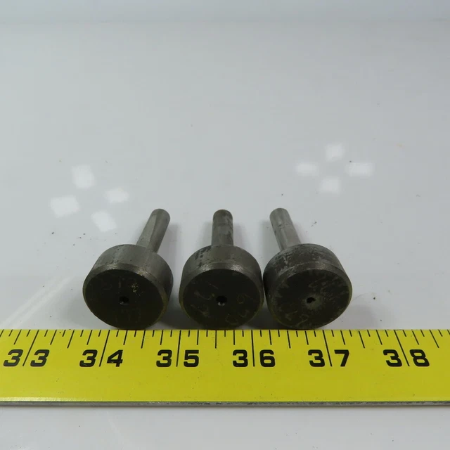 Carbon Steel Counter Bore Pilot 1-5/32 x 3/8" x 33/64" Depth Lot of 3