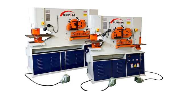 NEW 120 Ton Ironworker Dual Cylinder Deep Throat Hydraulic Ironworker  Back Guag