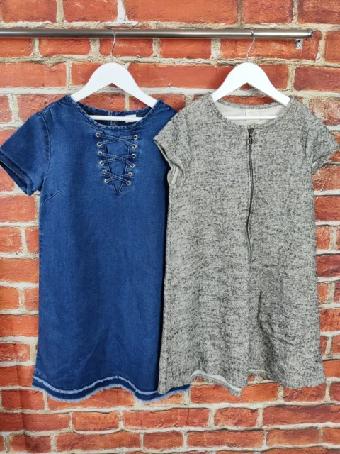 Girls Bundle Age 11-12 Years Next Zara T-Shirt Dress Shift Knit Denim Kids 152Cm