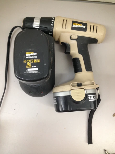 Rockwell ShopSeries RC2222 14.4V 3/8" Drill Driver with charger & attachments