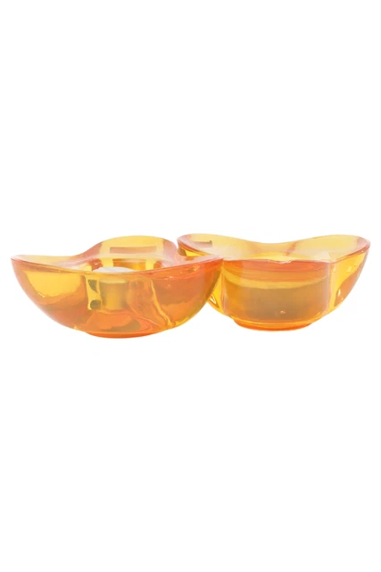 VILLEROY BOCH soporte para luces de té cristal naranja