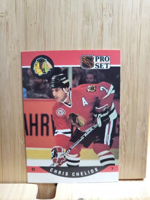 CHRIS CHELIOS🏆1990 Pro Set Series II #427 BLACKHAWKS NHL Hockey Card🏆