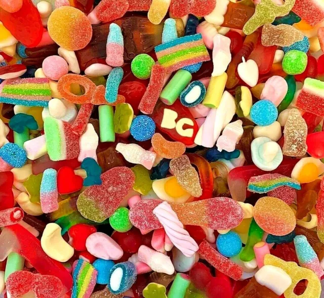 Ultimate Pick N Mix Sweets Bags Flavours Wholesale Gift Retro Stand 1Kg 2Kg 3Kg