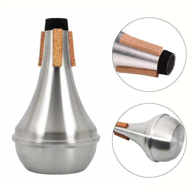 Premium Grade Aluminum Straight Trumpet Mute for Long Playing Sessions
