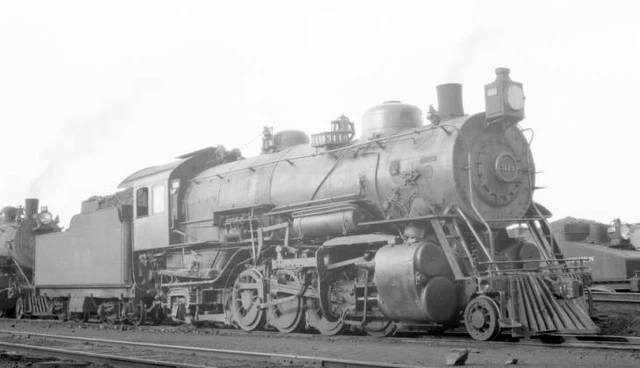 AT&SF SANTA FE Railroad locomotive engine No. 3114 type 2-8-2 OLD TRAIN ...