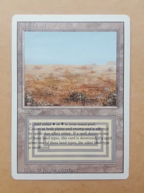 Scrubland Revised 3rd Edition MTG Magic the Gathering Cards See Photos