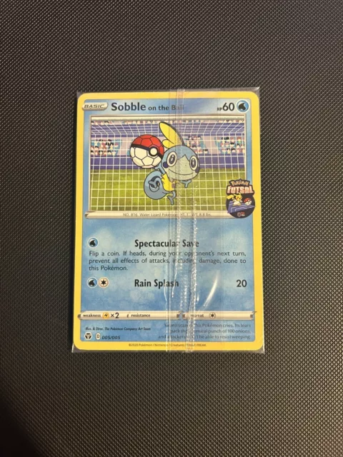 Pokémon Card Sobble on the Ball Futsal Promo NEW & Factory Sealed 005/005