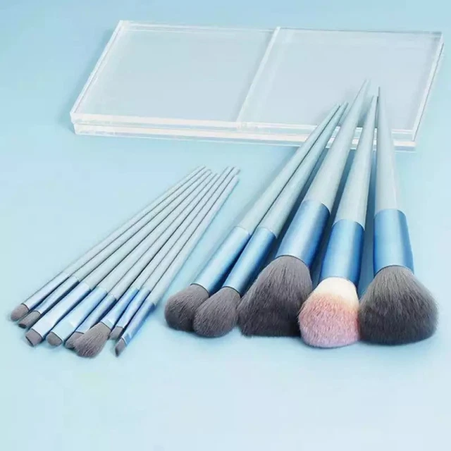 Set 13 Pz Pennelli Trucco Cosmetici Ombretto Cipria Make Up Spedizione 12 Giorni 3