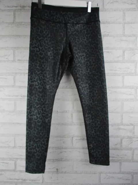 Nimble womens 7/8 length tights black grey leopard print bnwt S, 10