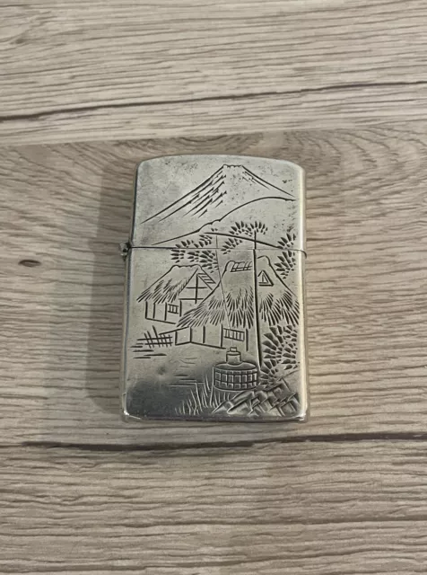 BRIQUET ARGENT INSERT ZIPPO Japon 1940-50