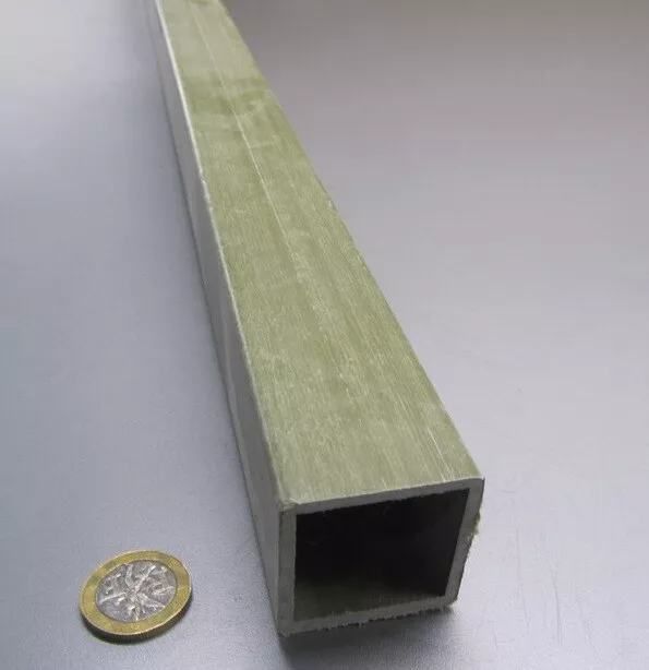 Fiberglass Square Tube Green  1.50" Square x 1/8" Wall x 60" Length