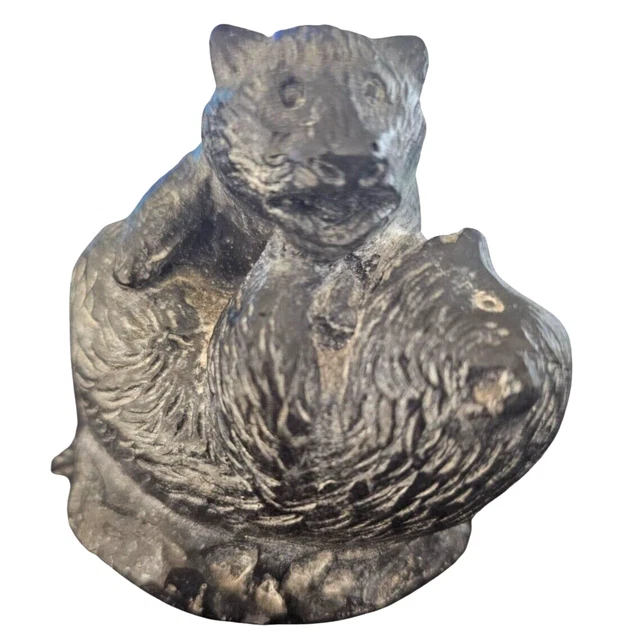 Playful Cub Bears Figurine by The Wolf Sculptures Original Canada