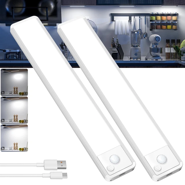 UNDER CABINET KITCHEN Lights LED - Cupboard Light Motion Sensor Indoor ...