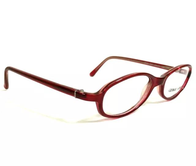 Giorgio Armani Petite Eyeglasses Frames 2010 349 Clear Red Oval Italy 47-17-130 3