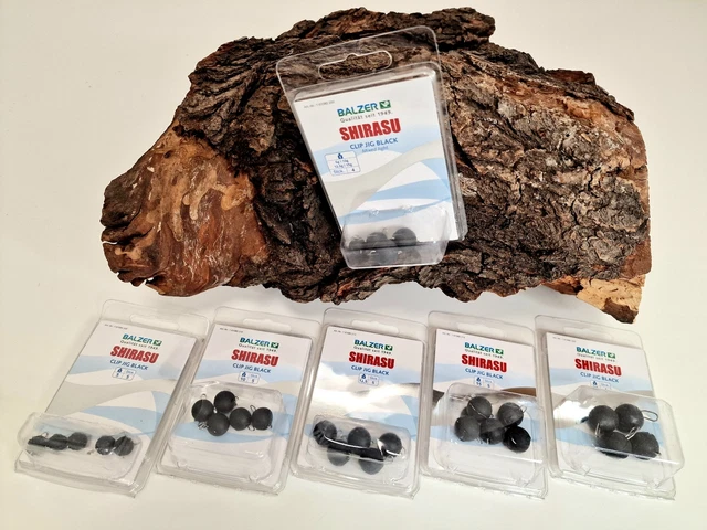 Balzer Shirasu Clip Jig Cheburashka 5g 10g 12,5g 15g 25g 30g Set Blei schwarz