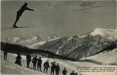 cpa-39-Concours international de Ski a Morez-Jura-Officier Français tbe 