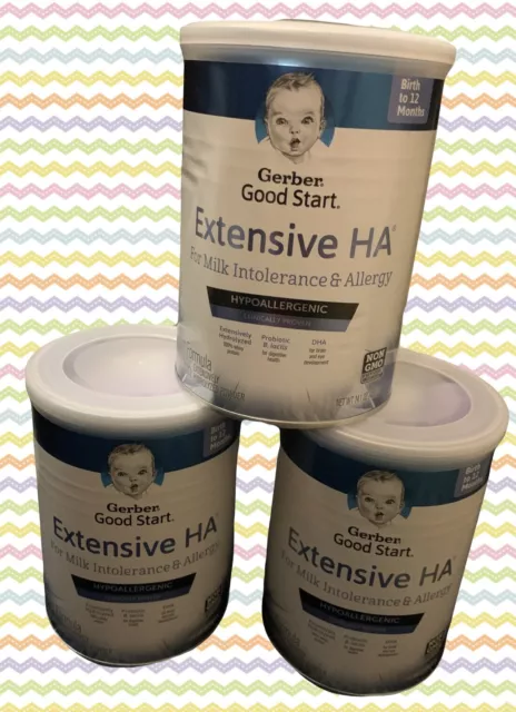 New gerber good start extensive ha Three 14.1 Oz Cans Exp 08/31/23
