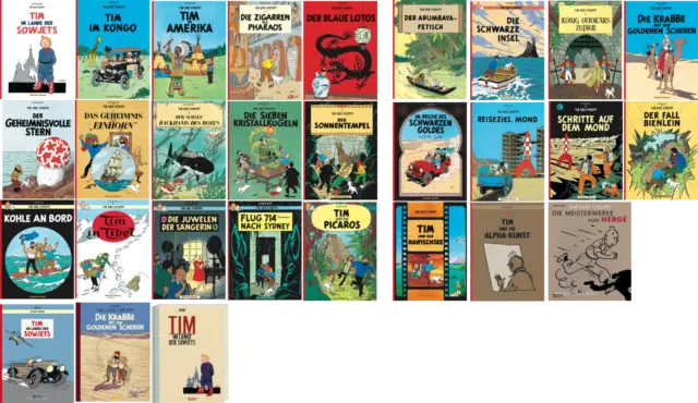 Tim und Struppi  0-24 +, zur Auswahl (Softcover) - Carlsen Comics, Hergé