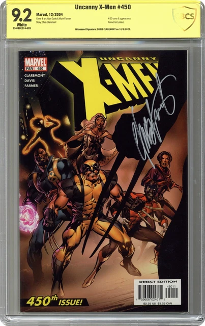 Uncanny X-Men #450 CBCS 9.2 SS Claremont 2004 23-0B9E274-026