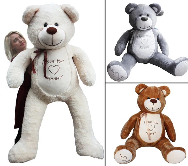 Ours en peluche géant avec broderie, Jouet Cadeaux Enfant , Teddy Bear 165cm