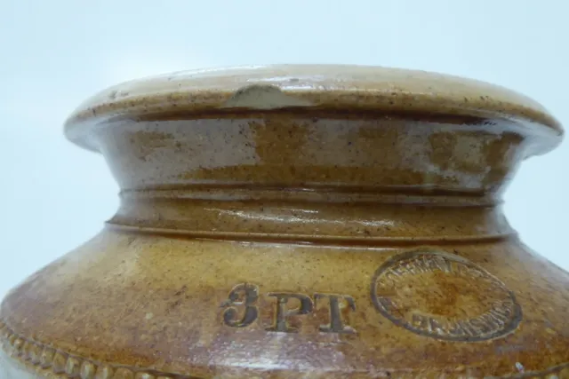 Antique Australian Pottery Hoffman 3 Pt Canister Pot Jar 3