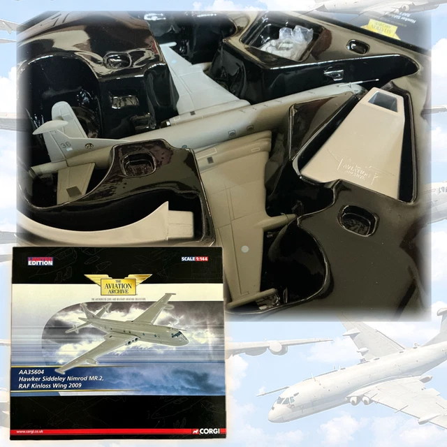 Avion Militaire Corgi 1/144 – Nimrod MR2, Modèle Moulé Sous Pression, Référence AA35601